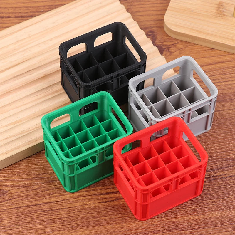 Stackable AA AAA Battery Storage Box | Beer Crate Organizer