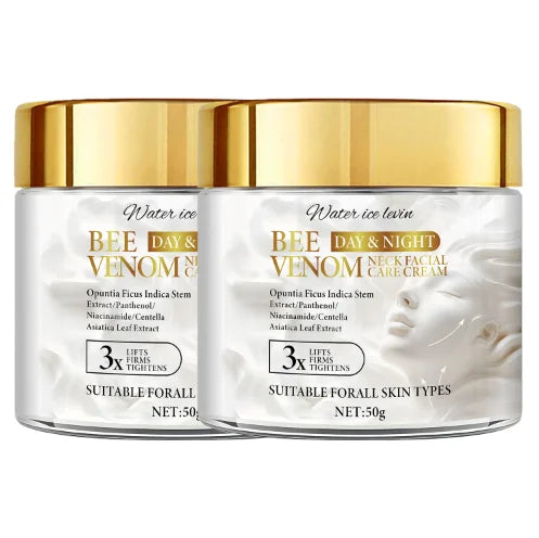 Bee Venom Neck & Face Firming Cream – Collagen & Hyaluronic Acid Facial Firming Cream Oasis Select GOLD 50g