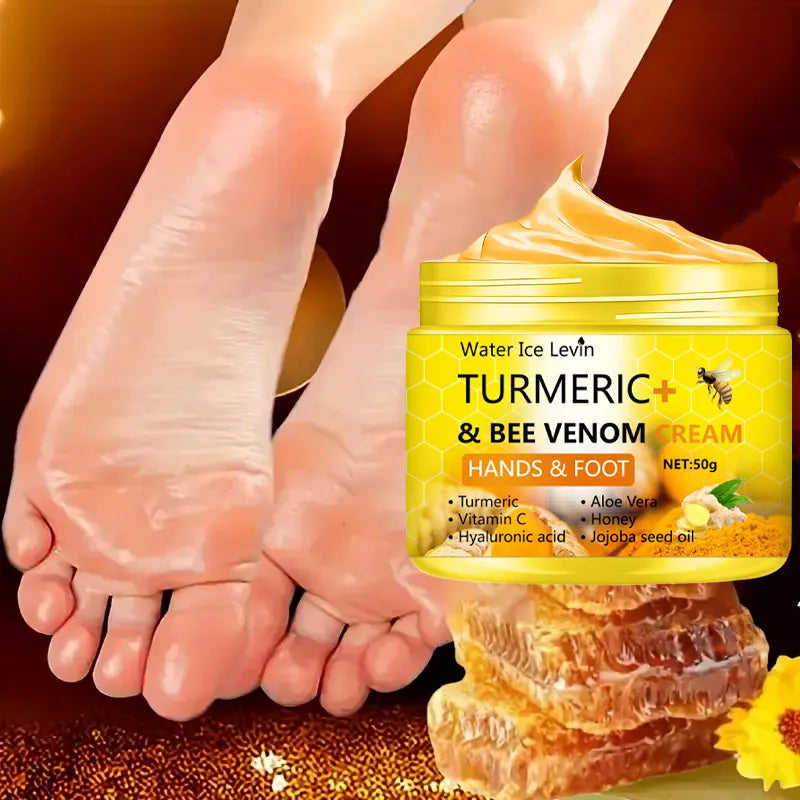 Turmeric Bee Venom Anti-Drying Crack Foot Cream Hand Cracked Repair Skin Removal Care Cream Dead Feet Hand Skin Oasis Select