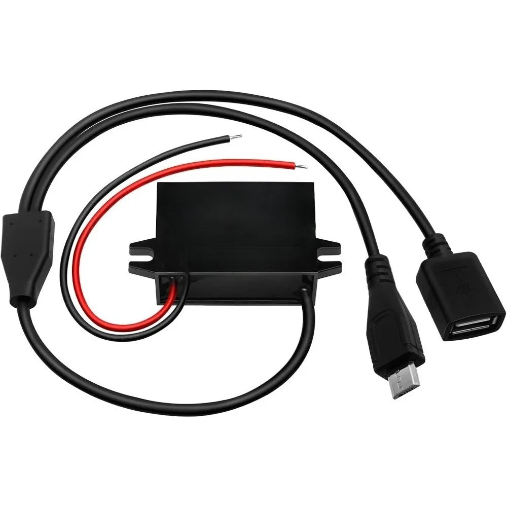 12V 24V 36V 48V 60V 72V to 5V 3A 15W DC DC 11-90V to 5V USB Converter with Type C and micro USB Output Power Adapter Converter Oasis Select with Micro-USB 11V-90V 5V 3A