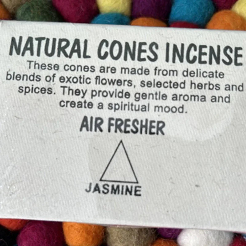Handmade LotusCone Incense Premium SandalwoodPagoda Aromatherapy for Yoga/Meditation,Natural Home Fragrance Spiritual Cleansing Oasis Select jasmine