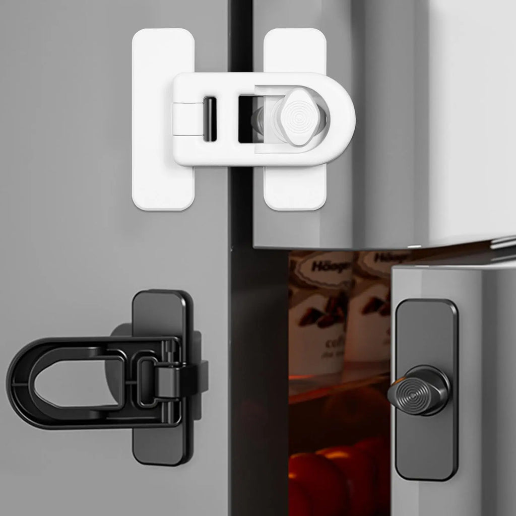 Refrigerator Door Lock For Kids Child Safety Freezer Oven Cabinet Baby Proofing Lock Adhesive Keyless Fridge Lock Security Oasis Select
