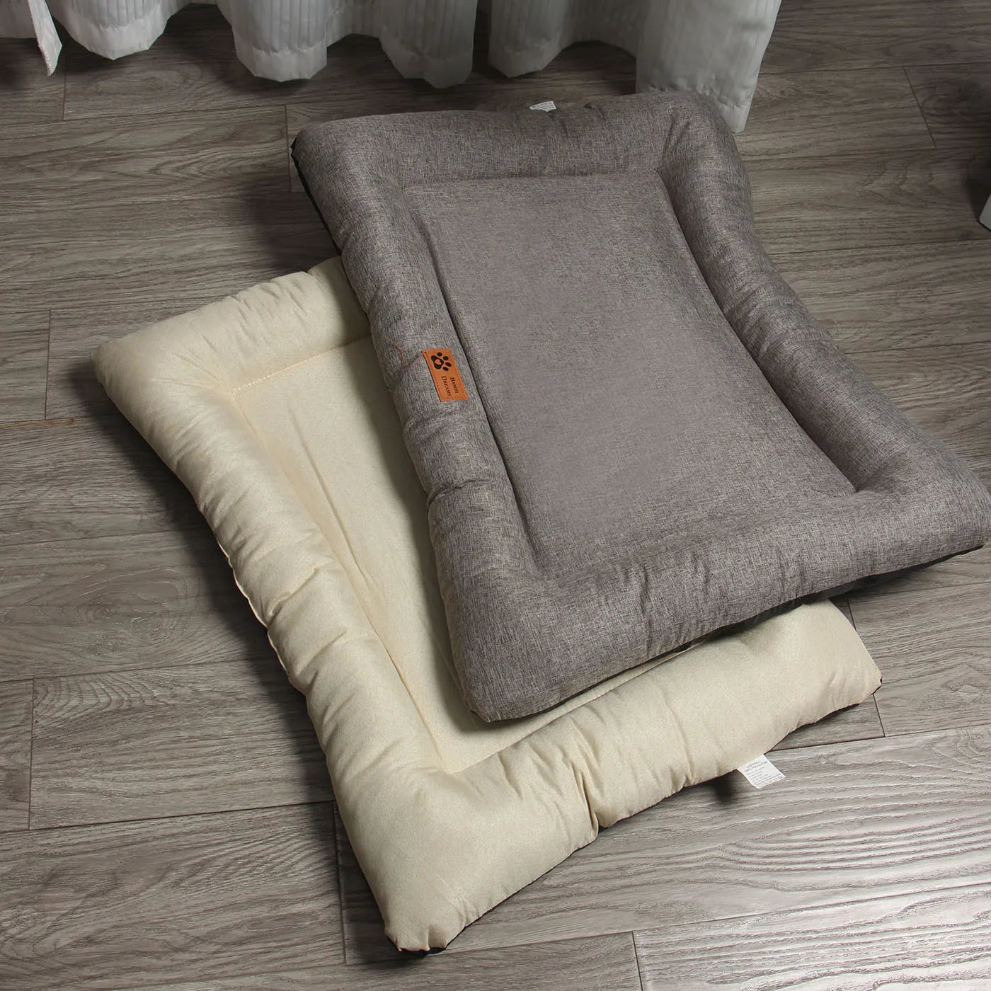 New Square Dog Bed, All-season Pet Bed, Cat Bed, Summer Cotton and Linen Breathable Pet Pad Dog Cooling Mat Oasis Select