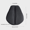 Motorcycle Seat Cushion Anti-Slip Motorcycle Inflatable 3D Blow Air Cushion Pressure Relief Ride Seat Pad Motorcycle Accessories Oasis Select black