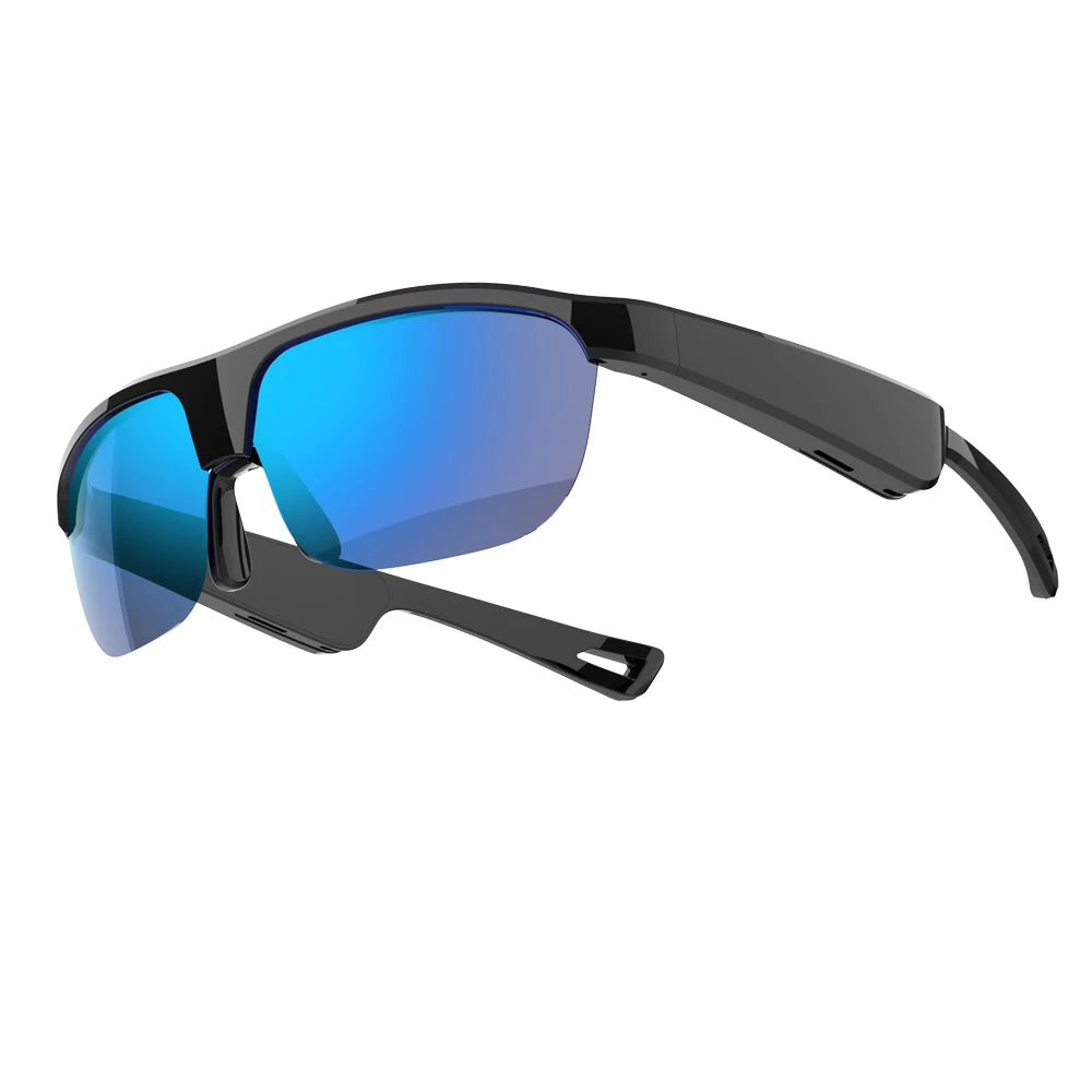 New Outdoors Men Women Fashion Sunglasses Waterproof Blue Tooth 5.3 Earphones Glasses UV Resistant Sports Glasses Voice Calls Oasis Select BL