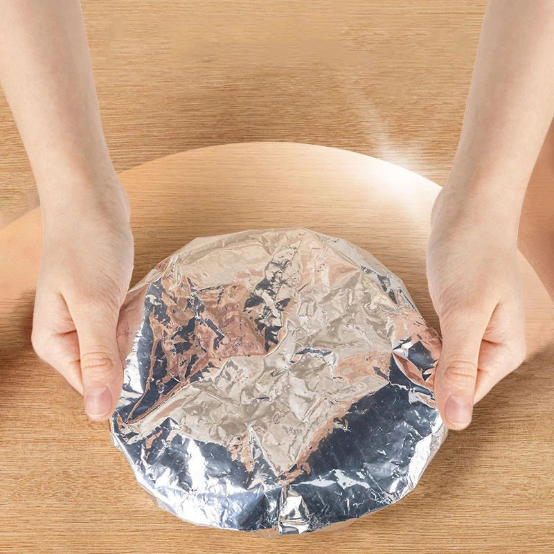 Reusable Aluminum Foil Food Covers – Heat Retention Lids 10/50Pc