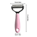 Pet Deshedding Brush Cat Comb Cleaning Hair Remover Grooming Tool for Dog and Cats De-Matting Comb Cleaning Pets Supplies Oasis Select Pinks