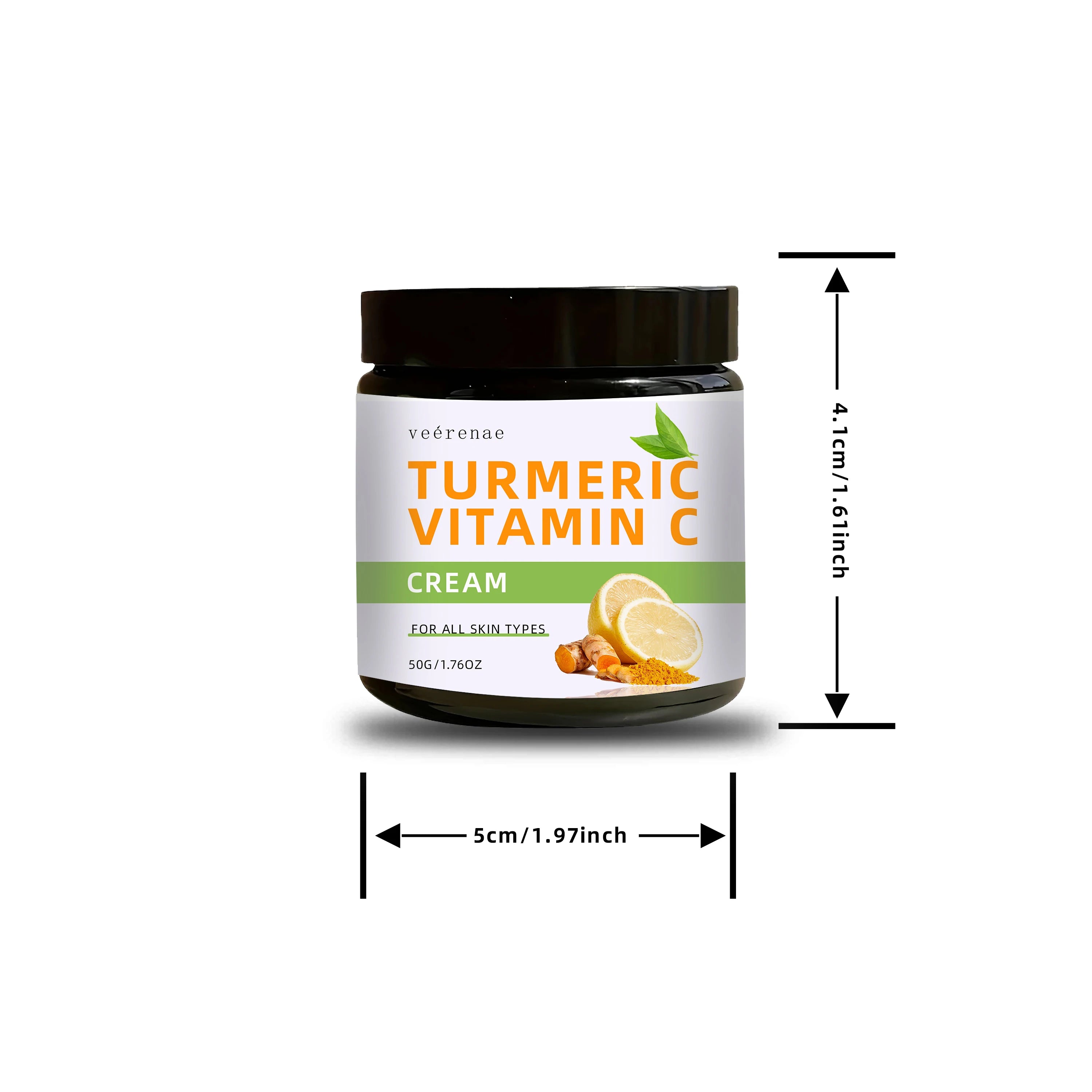 Turmeric & Vitamin C Face Cream – Firms & Brightens All Skin