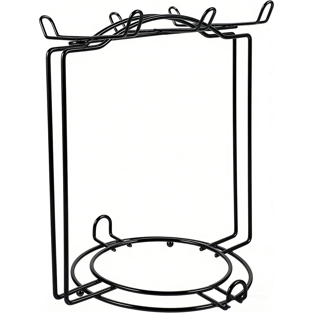 Tea Cup Saucer Display Stand Solid Metal One Piece Countertop Kitchen Cafe Bar Space Saving Organizer Decor Rack Oasis Select Black