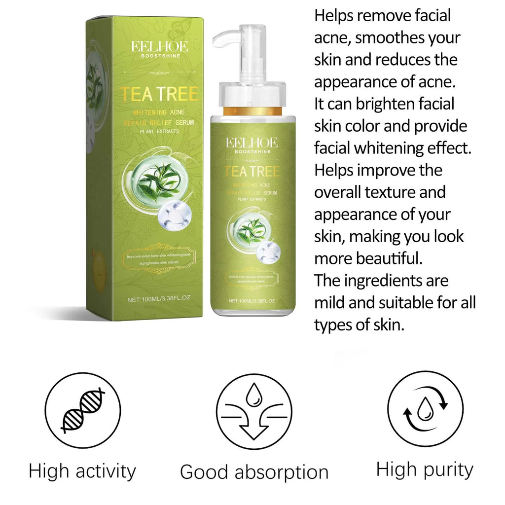EELHOE Tea Tree Anti-Acne Face Serum – Shrink Pores 100ml Anti-Acne Face Serum Oasis Select