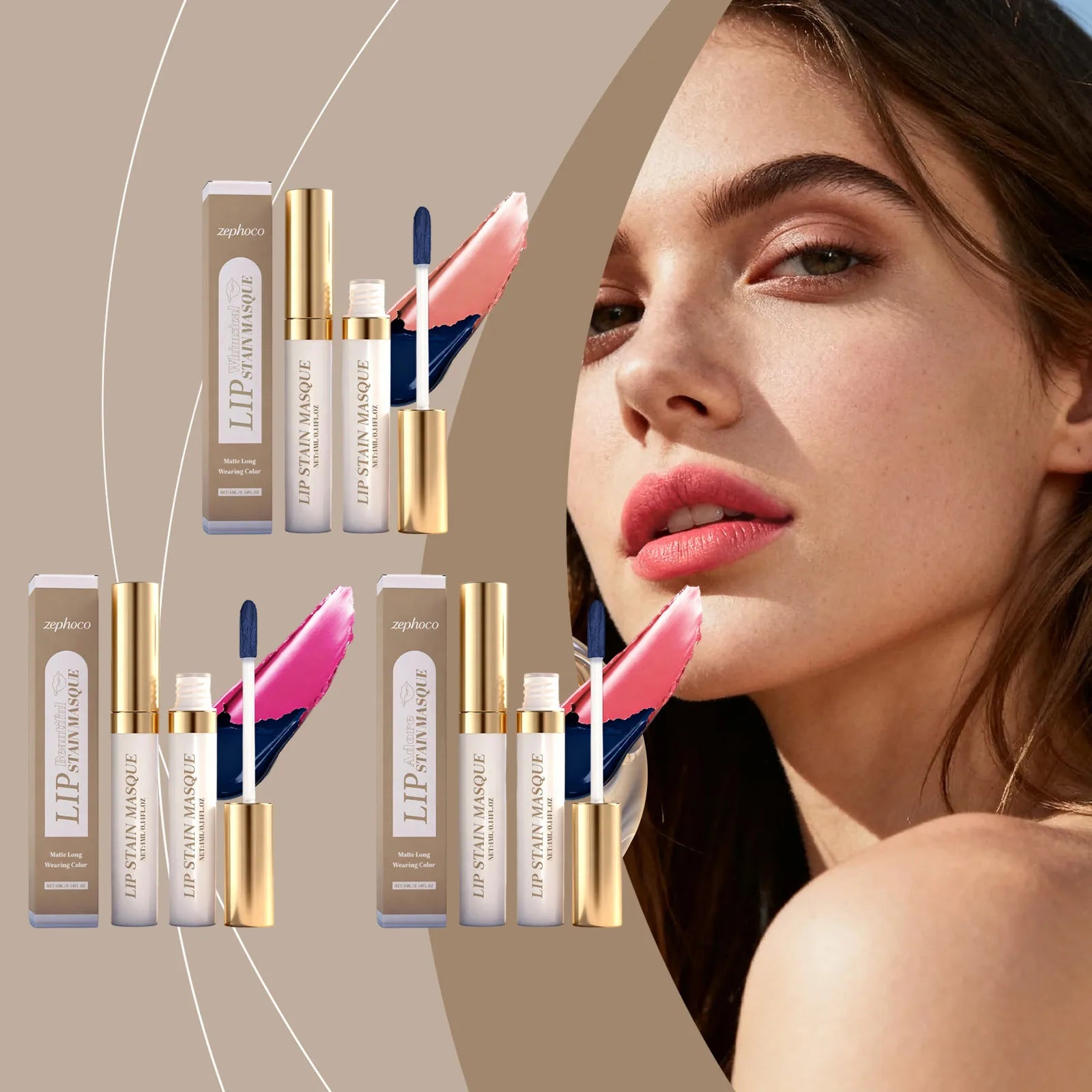 Silky Smooth Matte Peel Off Lip Gloss Moisturizing Plumping Natural Color Long Wear Volumizing Full Pout Lipstick Oasis Select