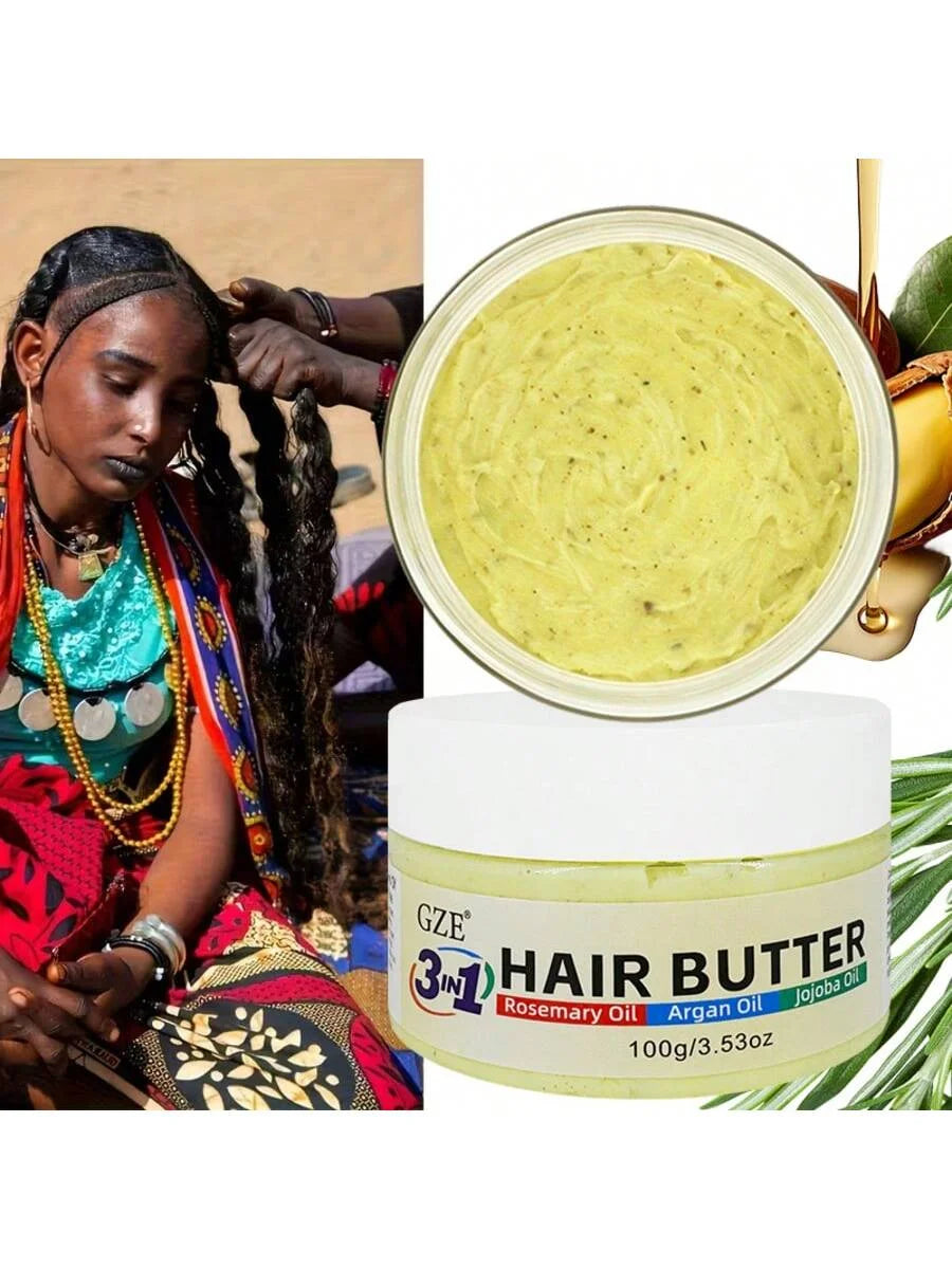 GZE 3-in-1 Hair Butter Cream – Rosemary, Argan & Jojoba