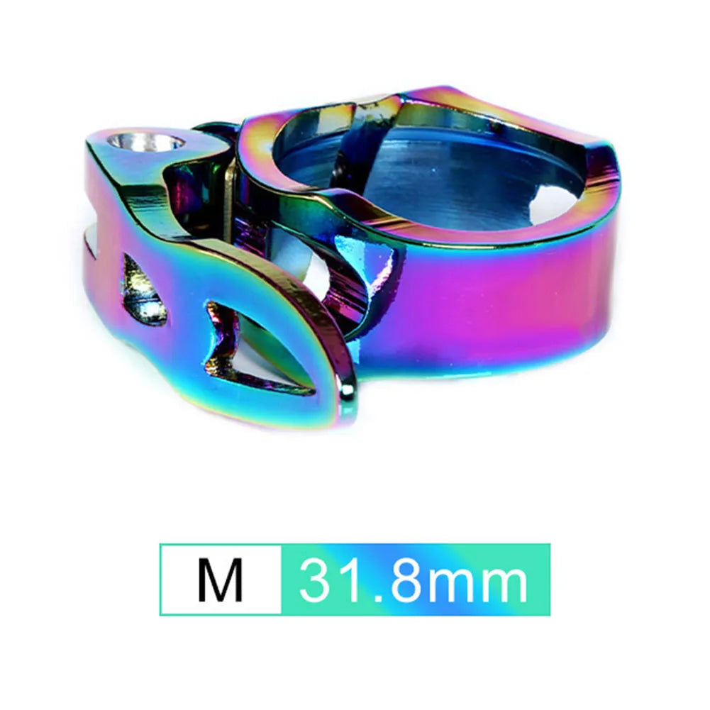 1pc Seatpost Clamp Bicycle Seatpost Clamp 31.8/34.9mm Quick-release Road Bike Mountain Bike Clamp Cycling Bicycle Parts Oasis Select