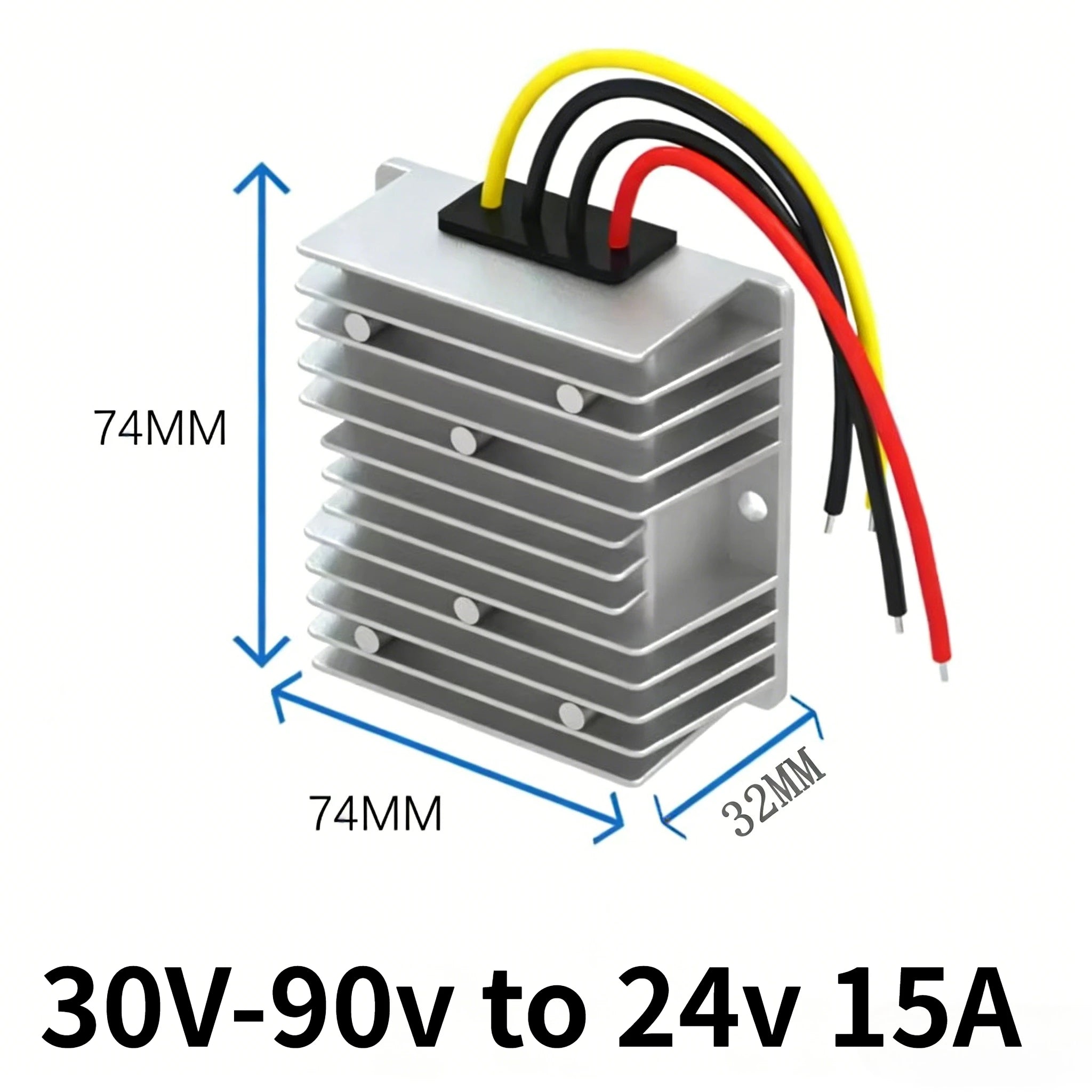 24v 48v 72v to 24v 1A -20A 72 Volt to 24 Volt Step Down Buck Voltage Regulator 30V-90v DC DC Converter Reducer Buck Power Module Oasis Select 30V-90v to 24v 15A 30V-90v 24V