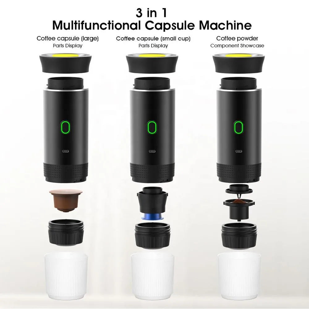 URGGU 3-in-1 Wireless Portable Espresso Maker – Car & Travel