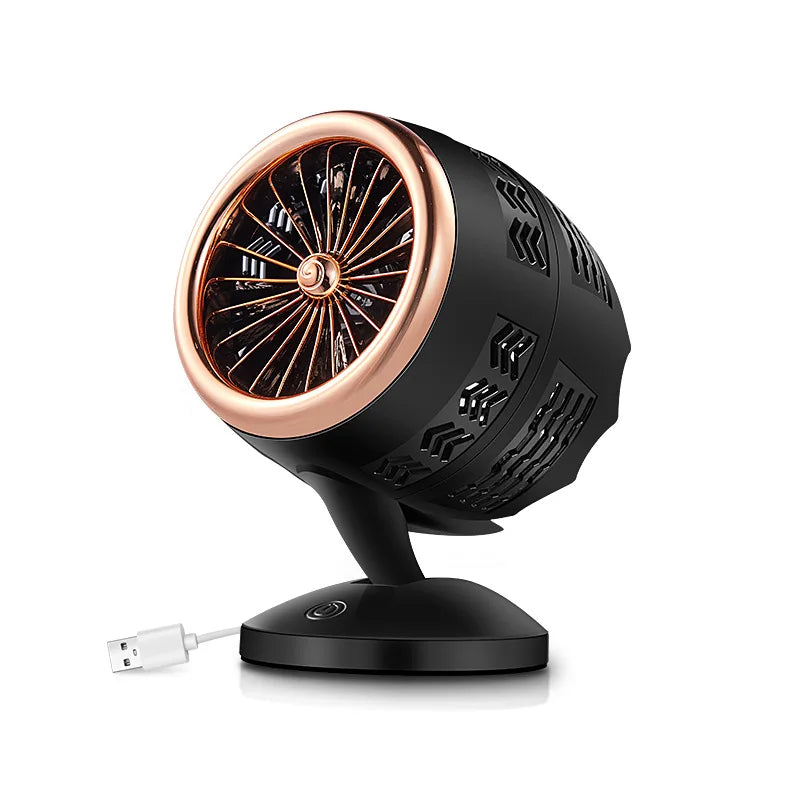 URGGU Portable Double-Blade Turbo USB Fan – 2-Speed Rotatable