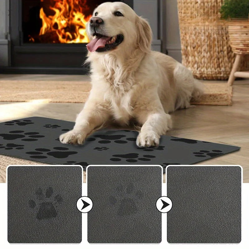 Pet Feeding Mat-Absorbent Dog Mat for Food and Water Bowl-No Stains Quick Dry Dog Water Dispenser Mat-Dog Feeding Supplies Oasis Select