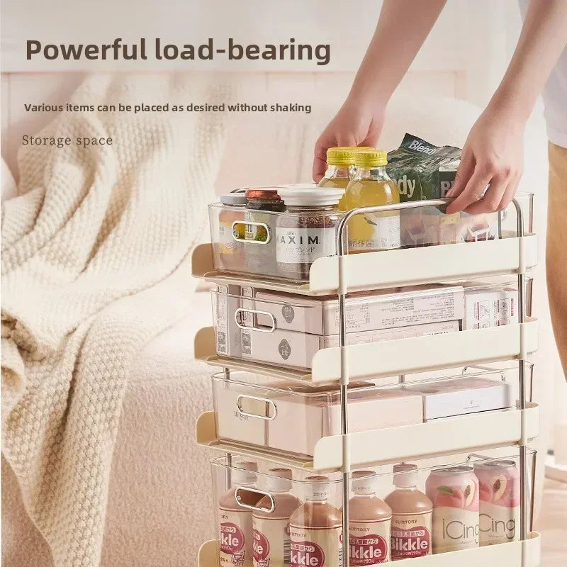 Multi-functional trolley storage cabinet floor storage rack bathroom multi-layer drawer storage box rack Oasis Select
