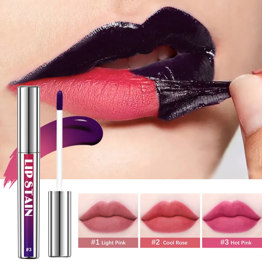 Peel Off Lip Stain Reveal Long Lasting Waterproof Pink Lip Tint Transfer Proof Non-stick Cup Natural Lip Stain Women's Cosmetics Oasis Select