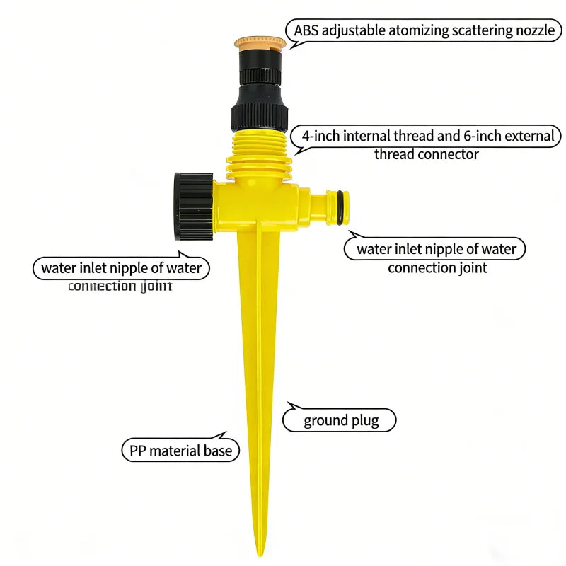 360° Adjustable Spike Dripper Sprinkler | Garden Irrigation