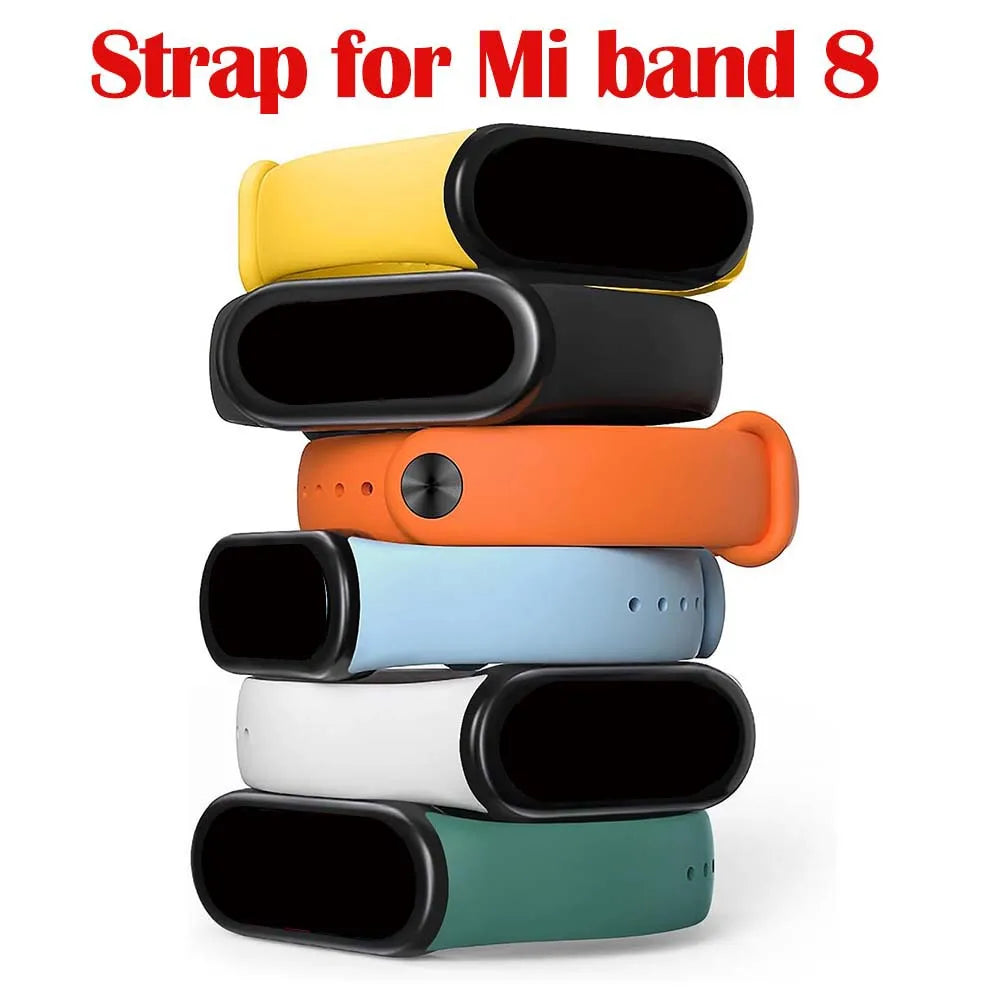 4-Pack Silicone Bands for Xiaomi Mi Band 8 – Mixed Colors Smartwatch Bands Oasis Select