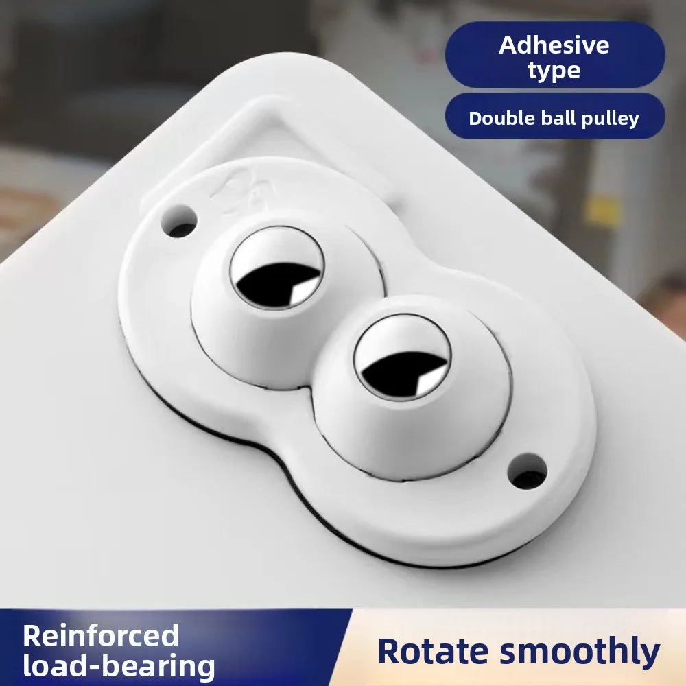 Wheels For Furniture Stainless Steel Roller Self Adhesive Caster Home 360 Degree Load Bearing Swivel Universal Wheel Oasis Select