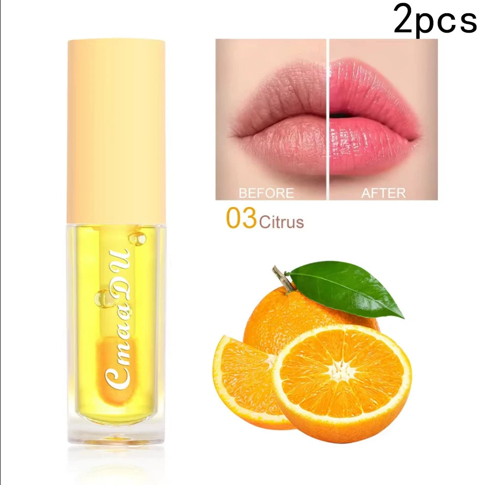 6-Color Fruit Flavor Color-Changing Lip Oil & Balm