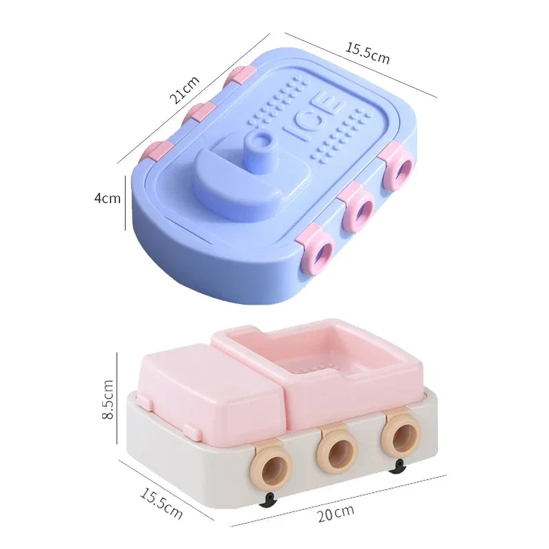 1/2/4PCS Small Boat Minivan Silicone Ice Mold DIY Children Homemade Ice Cream Mold Ice Cream Ice Lattice Making Ice Box Oasis Select