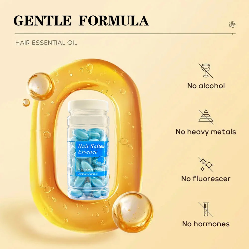 Keratin Hair Oil Serum – Vitamin Capsule Complex, 60g
