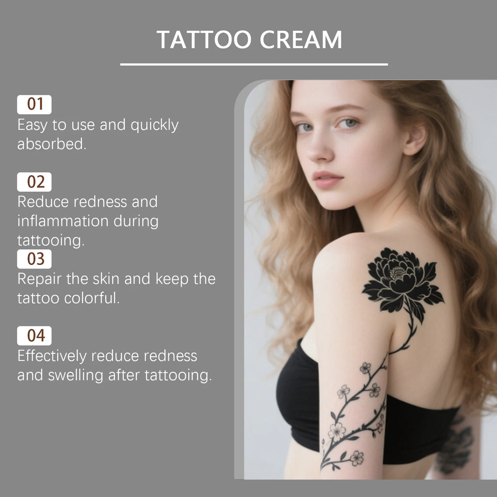 Tattoo care gel gentle formula cleans, comfortable, moisturizes and cares for the skin tattoo color care gel Oasis Select