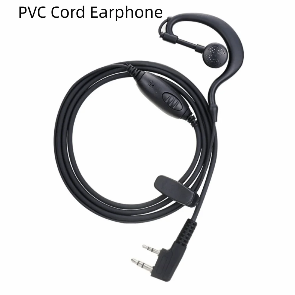 Wired Walkie-Talkie Headset Over Ear K Type Two Wired Earpiece Durable Construction 2 Pin M Plug Walkie Wired Earphone Oasis Select