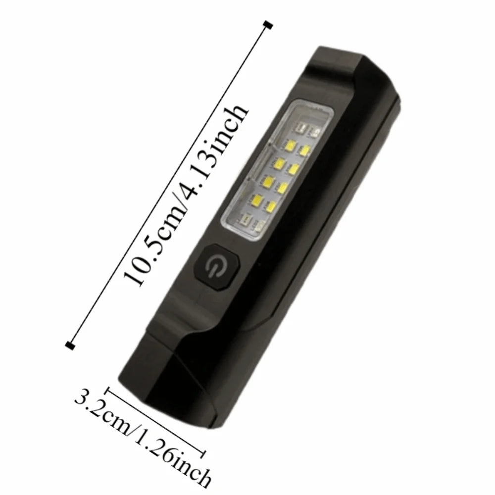 Compact Mini LED Flashlight | Magnetic Base, COB Side Light