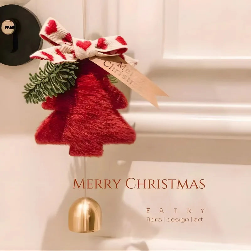 Christmas Tree Hanging Pendants Happy New Year Bell Pendant Merry Christmas Decorations for Home Xmas Ornaments Couple Gift Oasis Select Style 1