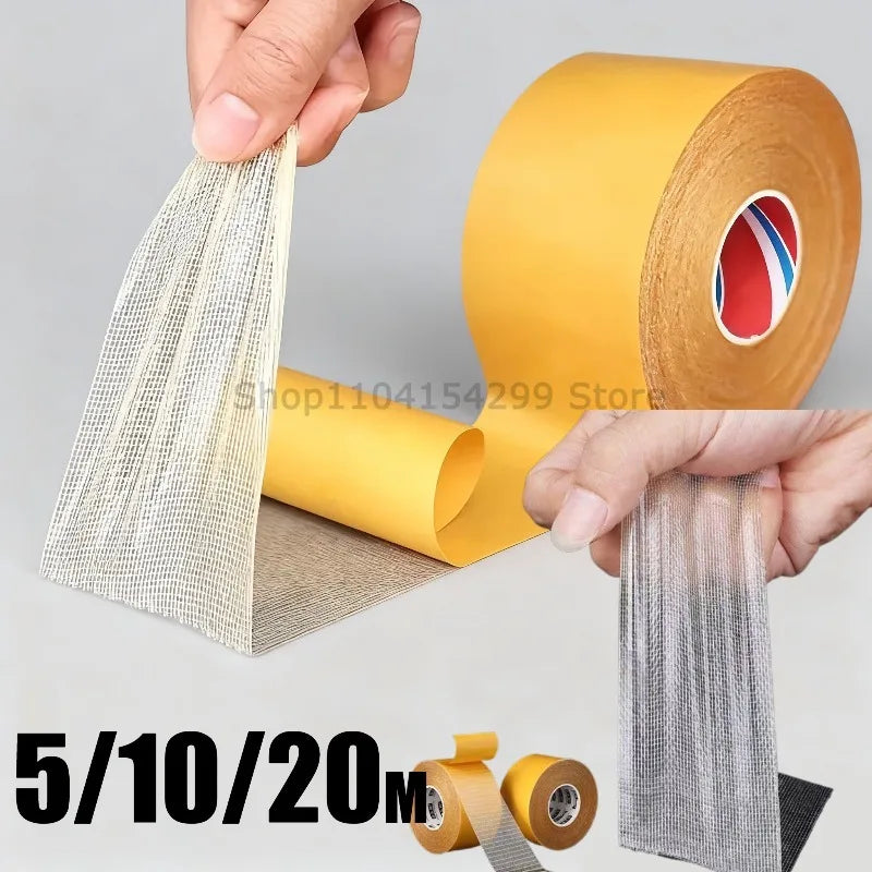 Super Traceless Carpet Adhesive Double Sided Cloth Base Tape with Strong Fixation High Viscosity for Waterproof Translucent Mesh Oasis Select