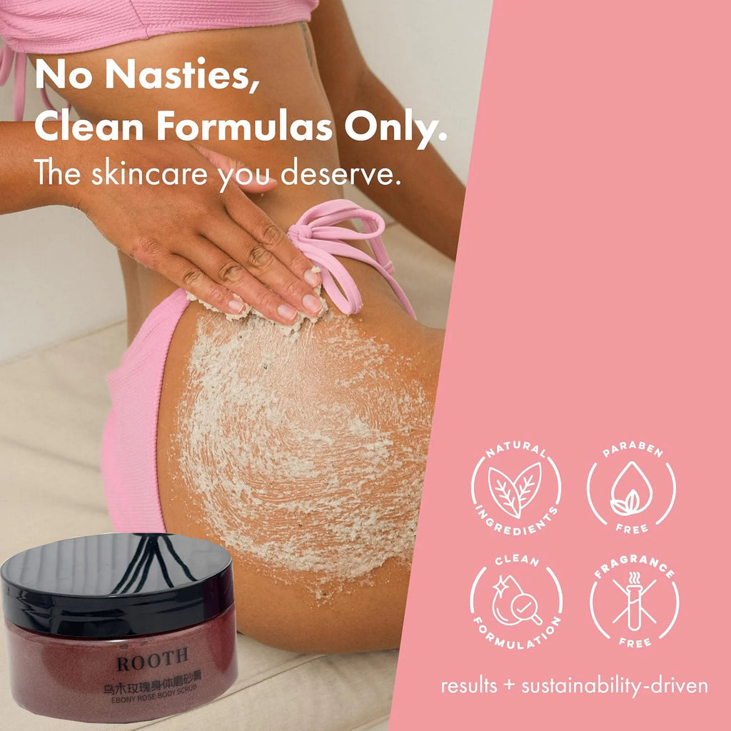 Rose Salt Body Scrub 250g – Collagen & Stem Cells Exfoliator