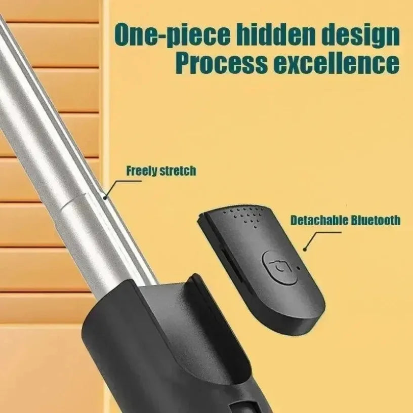 Bluetooth Selfie Stick Mount Scalable 360 ° Rotatable Phone Holder with Light for iPhone 16 15 14 Samsung S24 Xiaomi iOS/Android Oasis Select