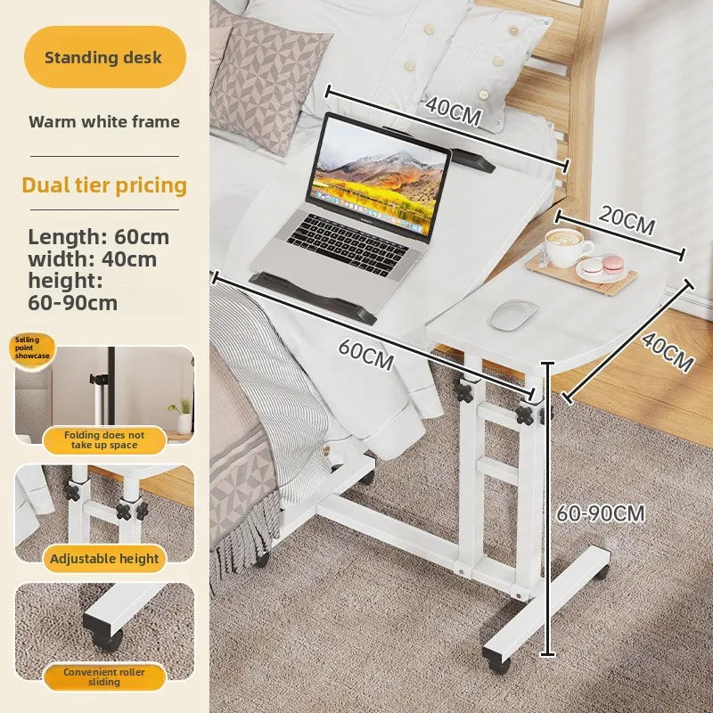 Multi-functional Bedside table removable computer desk bedroom table lifting desk notebook folding table sturdy and durable Oasis Select S-BAI-60
