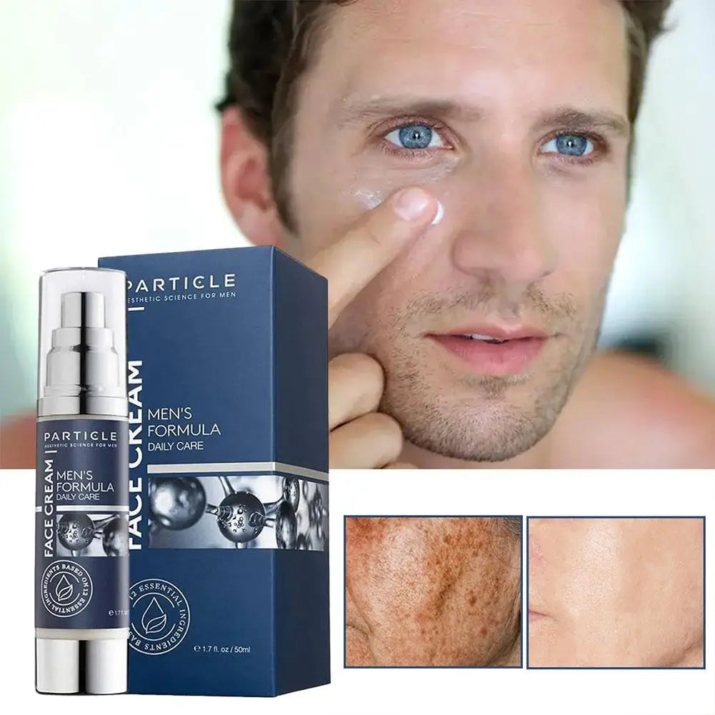 50ml 1.7oz Particle 6-in-1 Men's Face Cream Anti-Aging Moisturizer Reduces Wrinkles Dark Spots Eye Bags Hydrating Skin Care Oasis Select