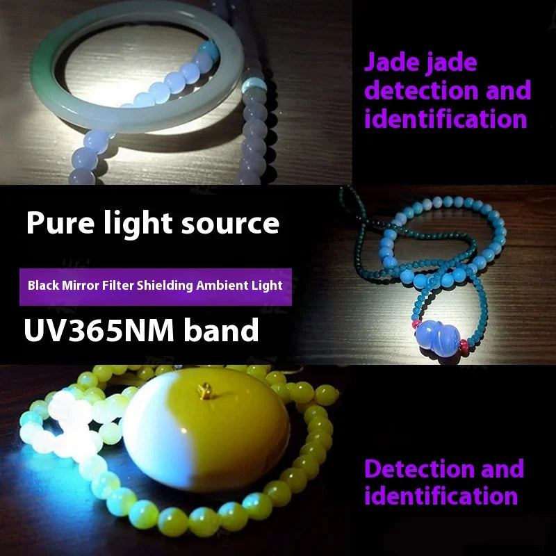365/395nm UV Flashlight Rechargeable Mini Violet Torch Portable Ultraviolet Cat Tinea Money Ore Marker Inspection Flashlights Oasis Select