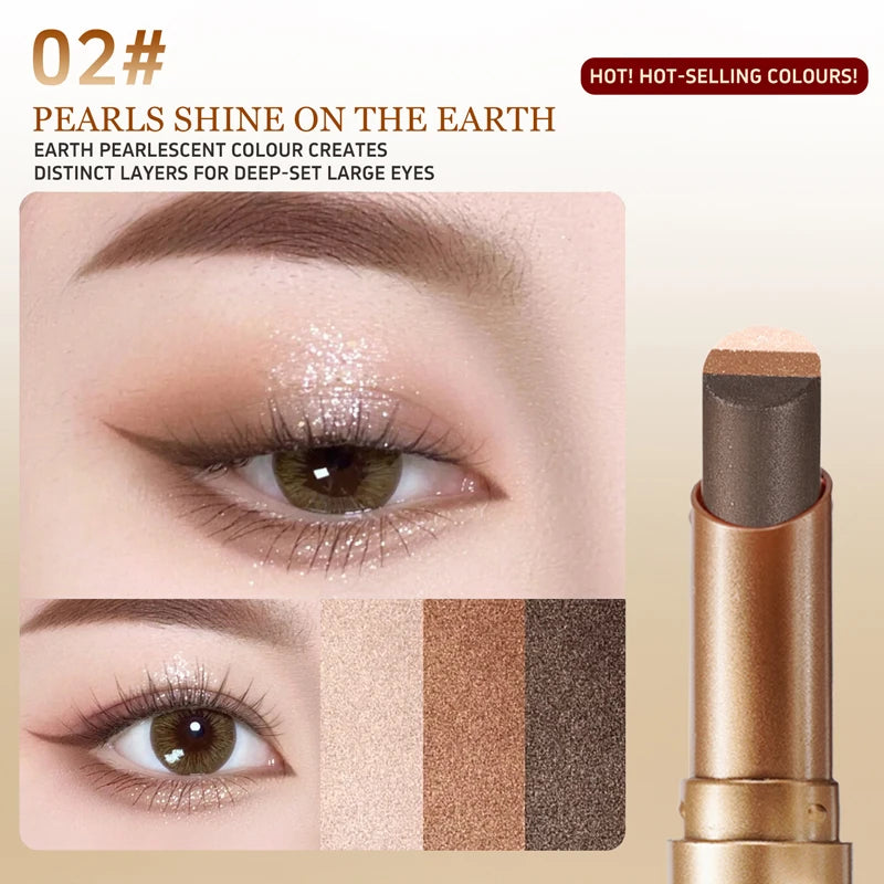 OCHEAL 3-in-1 Waterproof Eyeshadow Stick – Matte & Shimmer