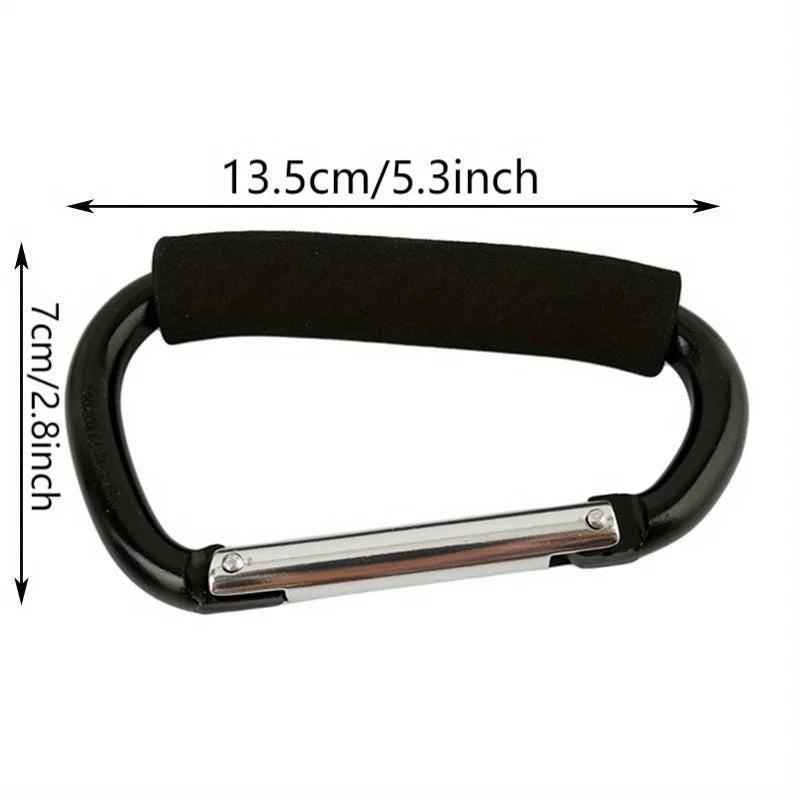 2pcs Baby Stroller Hook Stroller Dedicated Hook, Storage Bag Hook For Backpack Car, Universal Stroller Hook Hanging Shopping Bag Oasis Select