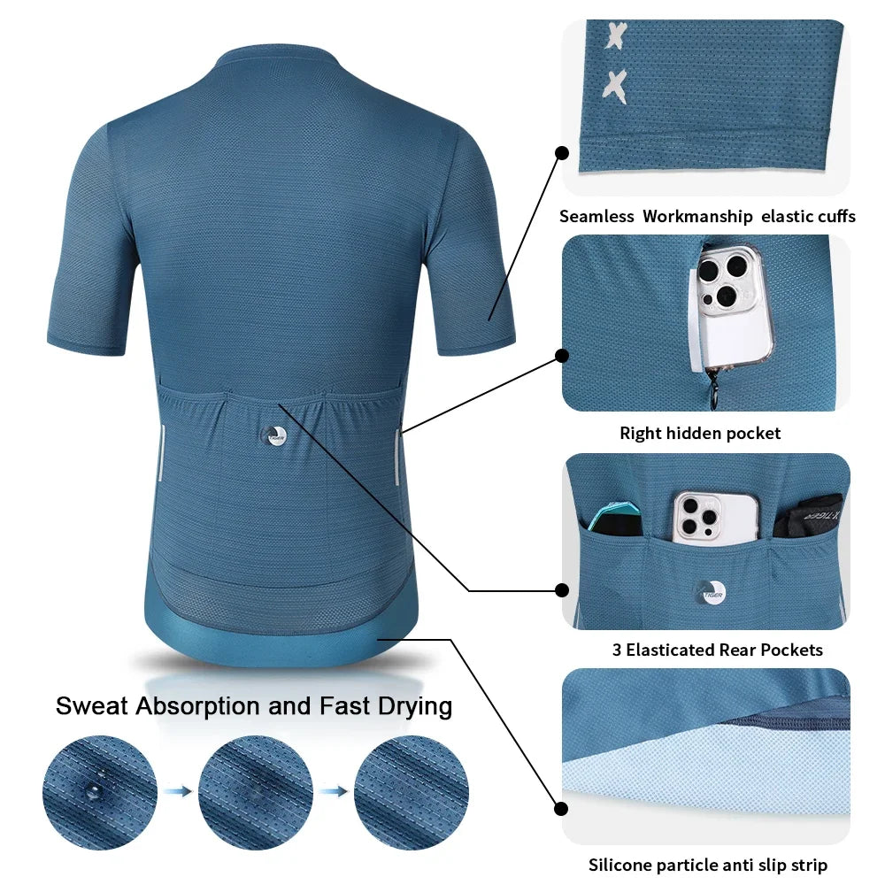 X-TIGER Cycling Jersey Men Women High Quality Cycling jerseys Breathable Slim Fit Short Shirt SPF 50 MTB Road Bike Jersey Oasis Select