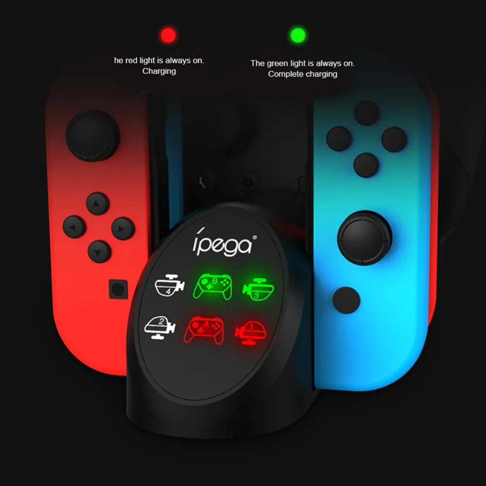 iPega 6-in-1 Nintendo Switch Joy-Con Charging Dock Stand