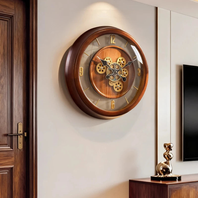 Premium Wall Clock Living Room Home Creative Art Clock Light Luxury Atmospheric Silent Home Living Room Clocks Wall Home Decor Oasis Select