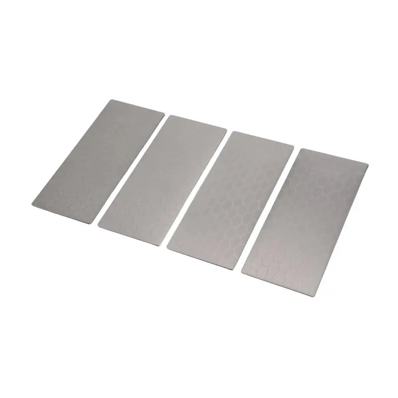 LIKE WISH 4 Pcs Diamond Sharpening Plate Set, Diamond Sharpening Stone With Honeycomb Surface, 400/600/1000/1200 Grit Oasis Select