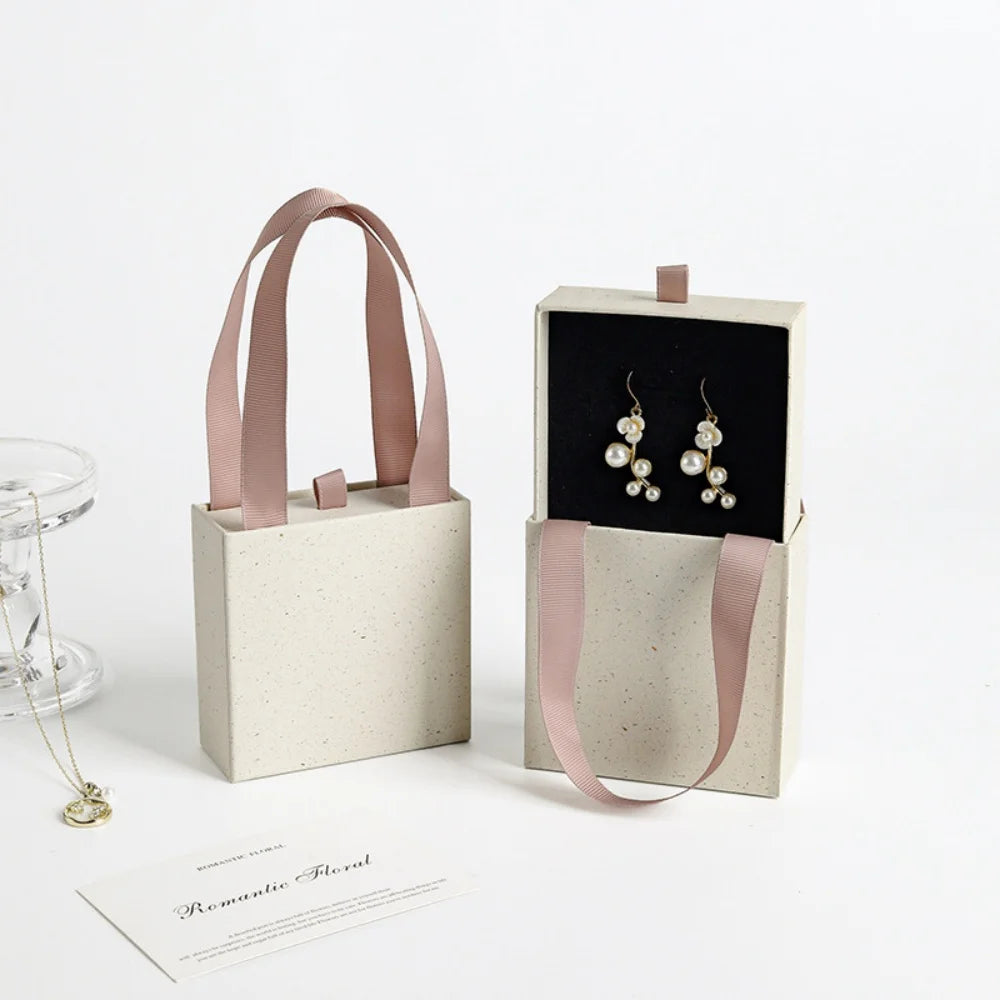 Portable Drawer Jewelry Box for Rings, Earrings & Necklaces