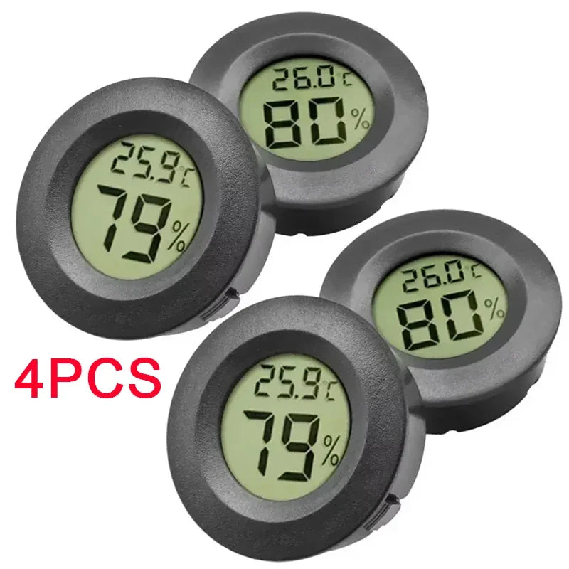 4PCS LCD Digital Thermometer Hygrometer Indoor Room Electronic Temperature Humidity Meter Sensor Gauge Weather Station Home ﻿ Oasis Select