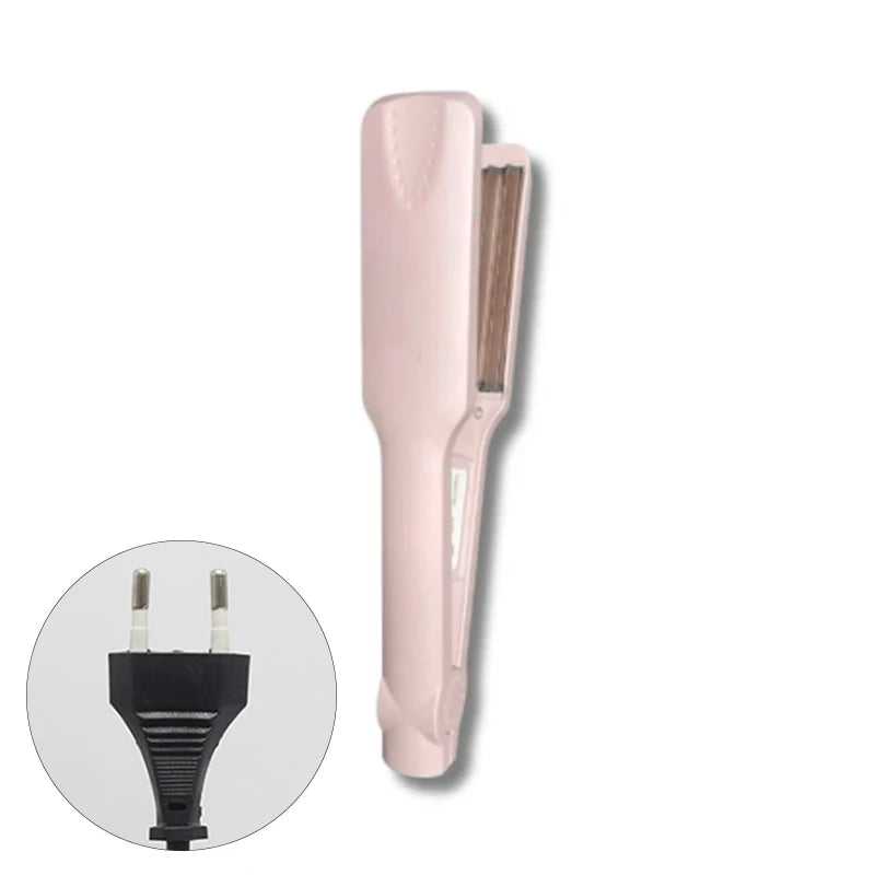 SU Hair Straightening Irons Dual Use Fast Warm-up Thermal Professional Ceramic Heating Plate For Straightening Curling Air Bangs Oasis Select Pink 2