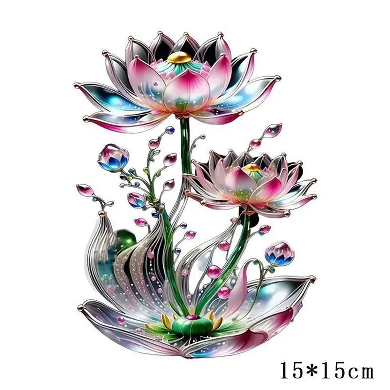 15*15cm Red Rose Romantic Toilet Sticker Bathroom Toilet Decor Living Room Cabinet Refrigerator Home Decoration Decals Oasis Select A1