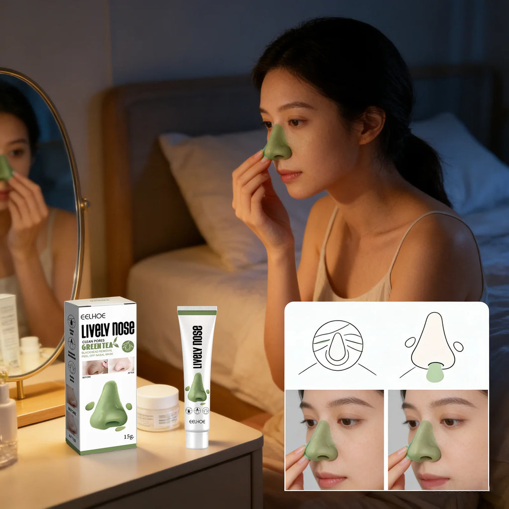 Blackhead Removal Nasal Peel Mask Cleaning Pores Exfoliation Nose Patches Oil Control Smoothing Anti Clogged Skin Cleansing Care Oasis Select
